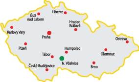 Mapa Nová Včelnice